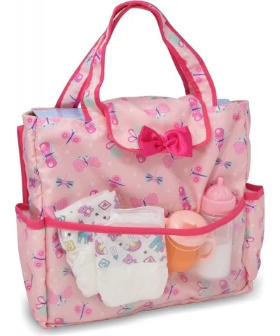 Baby Doll Accessories Set Includes Doll Care Changing Station Diaper Bag and Feeding Accessories for Dolls in Soft Carrying B...