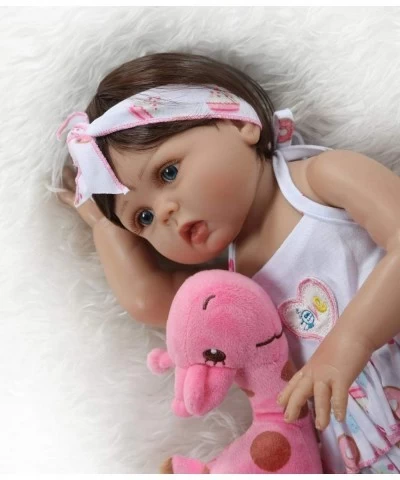 18inch 47cm Real Life Silicone Vinyl Full Body Reborn Baby Girl Dolls in Tan Skin Preemie Washable Newborn Doll Look Real $83...