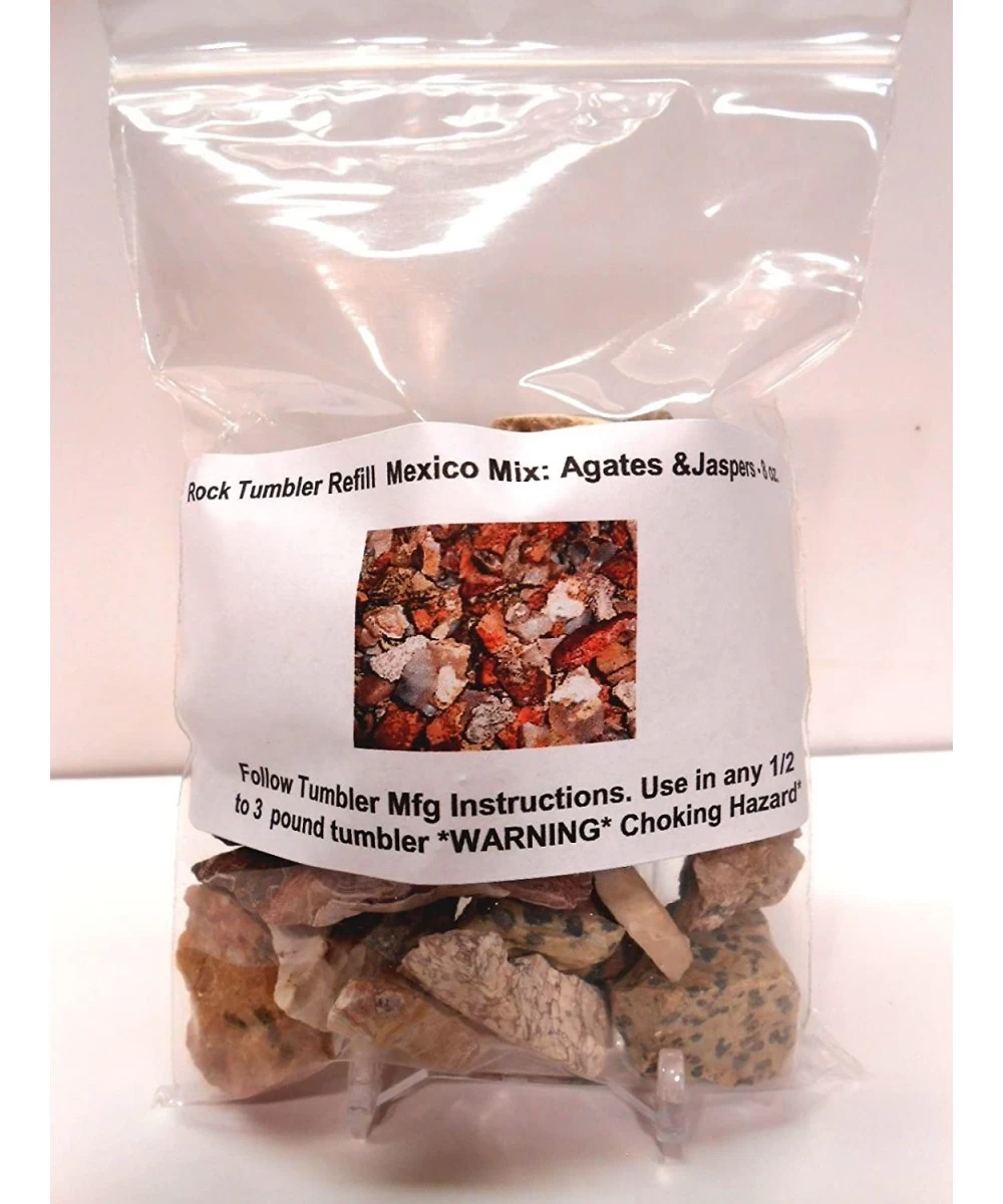 Rock Tumbler Gem Refill Kit Mexican Desert Arroyo Mix Rough 8oz. $25.90 Kids' Rock Tumblers