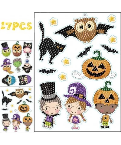 Halloween Diamond Painting Art Kits for Kids Halloween Diamond Painting Stickers Paint with Diamonds by Numbers Small Diamond...