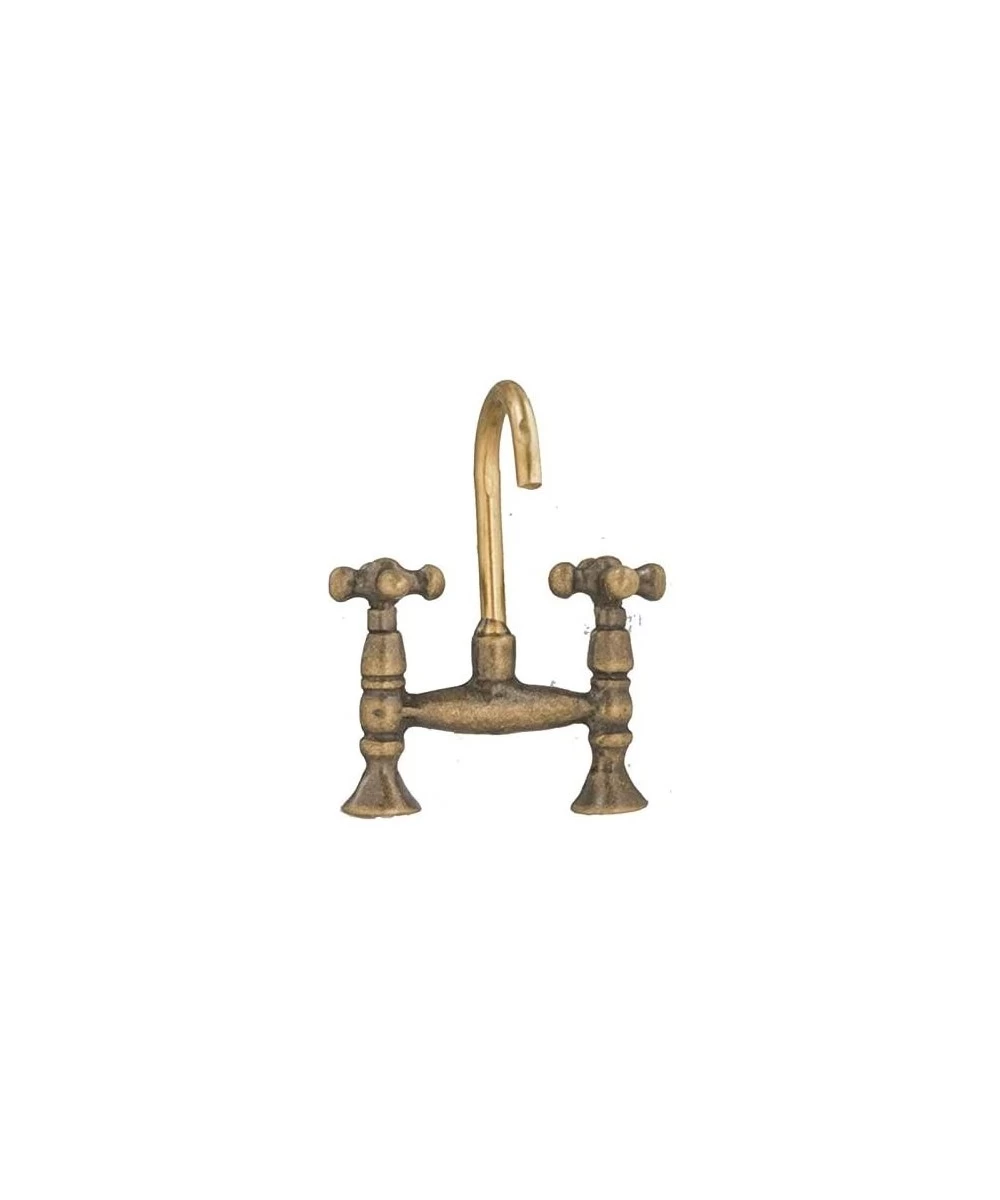 Old Fashioned Faucet Set in Antique Brass $27.17 Dollhouse Accessories