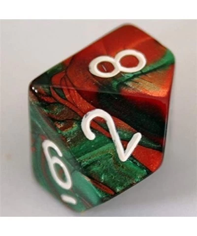 Dice Polyhedral 7-Die Gemini Dice Set - Green-Red with White $24.80 Game Accessories