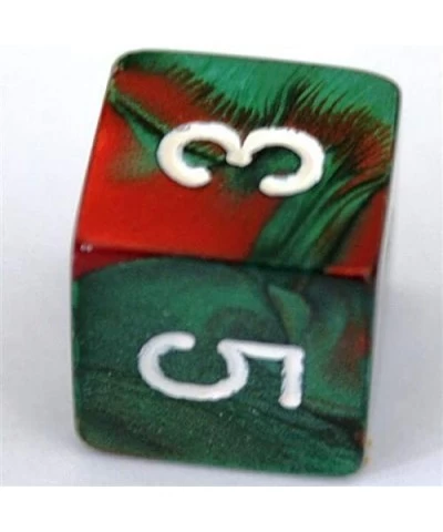 Dice Polyhedral 7-Die Gemini Dice Set - Green-Red with White $24.80 Game Accessories