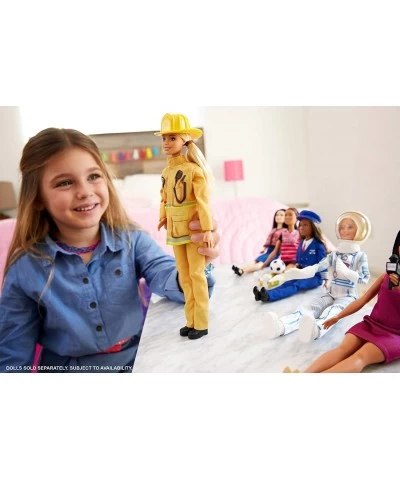 Firefighter Doll Blonde Wearing Firefighter Uniform and Hat $44.08 Dolls