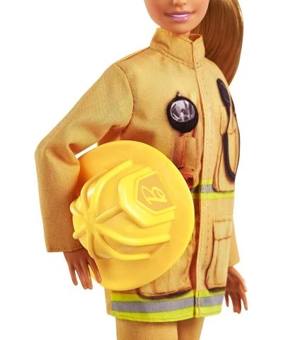 Firefighter Doll Blonde Wearing Firefighter Uniform and Hat $44.08 Dolls