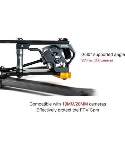 AXIS Flying Manta 5” T700 Carbon Fiber FPV Quad Frame HD/Analog True X Freestyle Drone Frame Kit 5mm Arm w/TPU Parts BB9493.5...