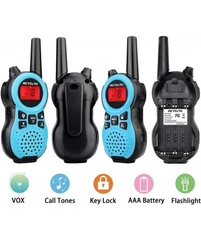 RT38 Walkie Talkies for Kids Toys with 22 CH Flashlight Mini Small Walkie Talkie Hands Free Toy Gifts for 5-13 Year Old Boys ...