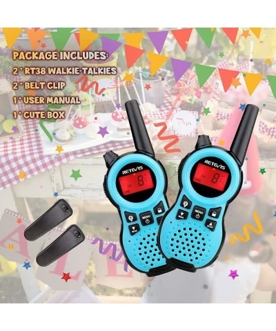 RT38 Walkie Talkies for Kids Toys with 22 CH Flashlight Mini Small Walkie Talkie Hands Free Toy Gifts for 5-13 Year Old Boys ...