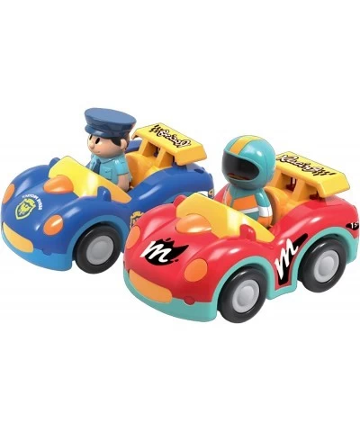 Remote Control Cartoon Police Car and Race Car RC Radio Control Toys for Toddlers and Kids Pack of 2 Cars in Different Freque...