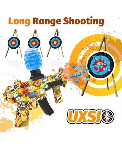 Gel Splatter Water Ball Blasters Toy Gun Full Auto Outdoor Shooting Game Birthday Christmas Gift for Boy and Girls GBN03 Yell...