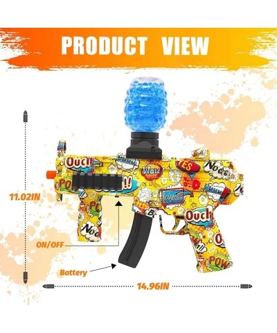 Gel Splatter Water Ball Blasters Toy Gun Full Auto Outdoor Shooting Game Birthday Christmas Gift for Boy and Girls GBN03 Yell...