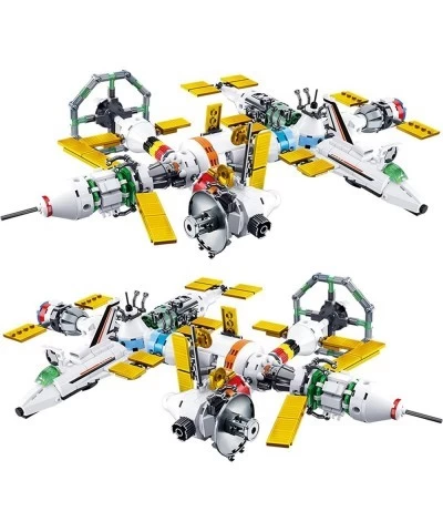 Space Station Building Block Brick Toys Set Spaceship 8In1 Kit Block Rocket Ship Spacecraft Model for Children Gifts (511 Pie...