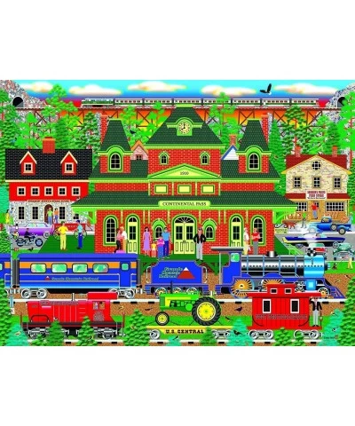 Home Country 1000 Piece Jigsaw Puzzle - Mountain Rail Holiday $21.75 Jigsaw Puzzles