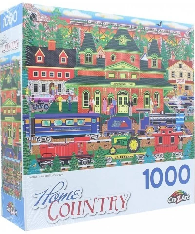 Home Country 1000 Piece Jigsaw Puzzle - Mountain Rail Holiday $21.75 Jigsaw Puzzles