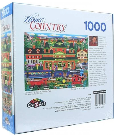 Home Country 1000 Piece Jigsaw Puzzle - Mountain Rail Holiday $21.75 Jigsaw Puzzles