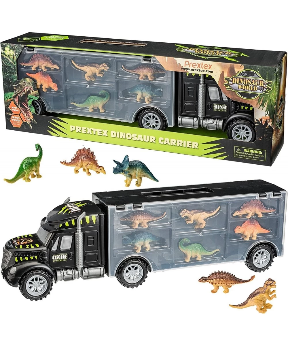 16" Dinosaur Truck Carrier Playset with 6 Mini Plastic Dinosaurs Dinosaur Toy Trucks for Toddler Boys 3 to 5 Years Old $26.02...