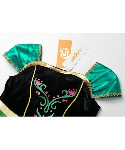 Girls Costume Princess Dress Green Birthday Party Cosplay Dress Up with Accessories $48.78 Kids' Costumes