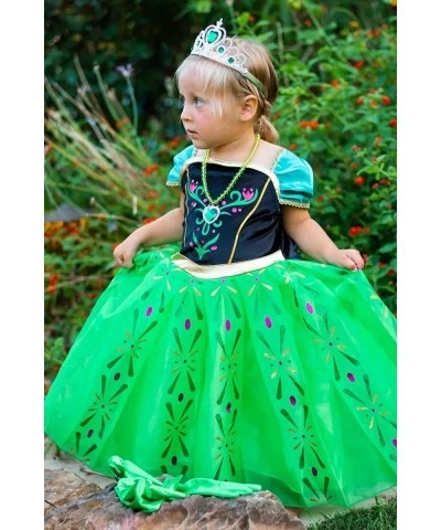 Girls Costume Princess Dress Green Birthday Party Cosplay Dress Up with Accessories $48.78 Kids' Costumes