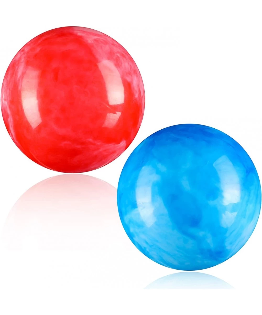 2 Pieces Marbleized Bouncy Balls Colorful Inflatable Balls Big Cloud Bouncing Balls PVC Bouncy Play Balls for Adults Pet Part...