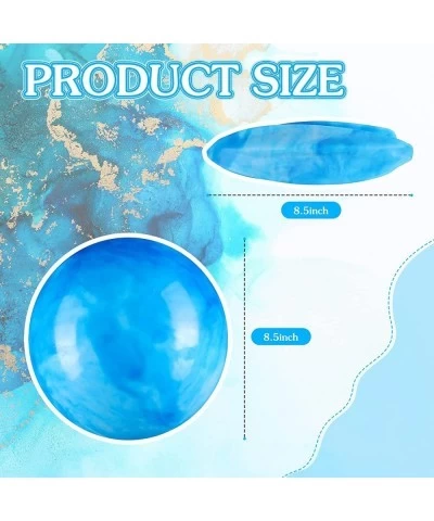 2 Pieces Marbleized Bouncy Balls Colorful Inflatable Balls Big Cloud Bouncing Balls PVC Bouncy Play Balls for Adults Pet Part...