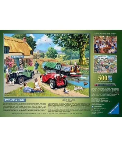 Two of a Kind 500 Piece Jigsaw Puzzles for Adults & Kids Age 10 Years Up - Nostalgic Puzzle $36.95 Jigsaw Puzzles