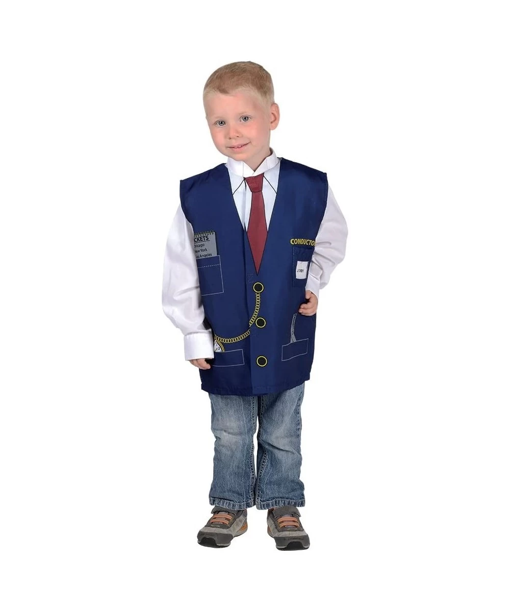 My 1st Career Gear Train Conductor Top Navy Blue $25.65 Kids' Costumes