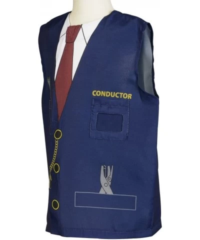 My 1st Career Gear Train Conductor Top Navy Blue $25.65 Kids' Costumes