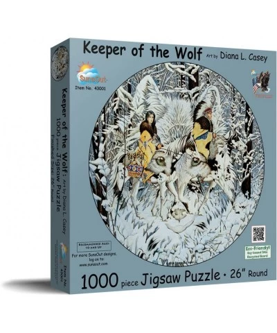 Keeper of The Wolf 1000 pc Jigsaw Puzzle by SunsOut $42.33 Jigsaw Puzzles