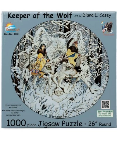 Keeper of The Wolf 1000 pc Jigsaw Puzzle by SunsOut $42.33 Jigsaw Puzzles