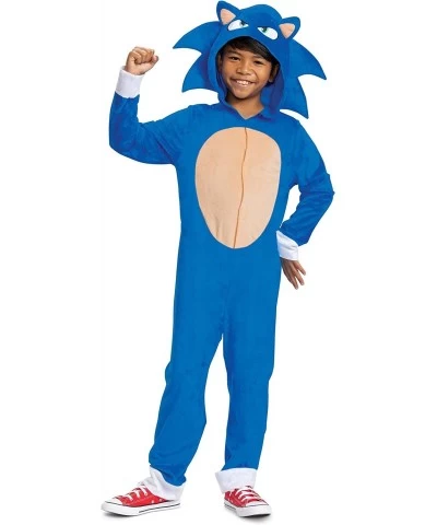 Sonic the Hedgehog Costume Official Sonic Movie Costume and Headpiece Toddler Size $47.70 Kids' Costumes