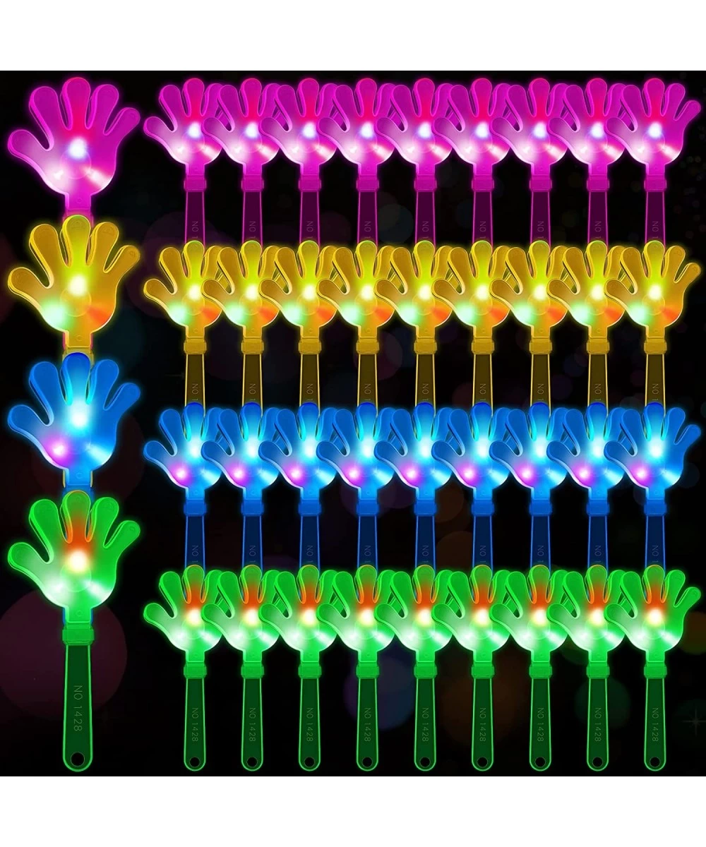 40 Pcs Hand Clappers LED Light Up Noisemaker Toys Plastic Noise Makers Party Favor Game Accessories for Kids Adult Sporting E...