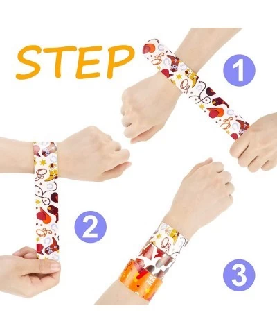 48PCS Cowboy Party Favors Slap Bracelets Rodeo Competition Themed GIfts Kids Classroom Exchange Items Gift Box Filler Baby Sh...