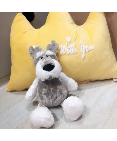 Cute Plush Dog Stuffed Animal 14’’ Soft Doggy Stuffed Kawaii Puggy Stuffed Animals Cuddly Stuffed Schnauzer Puggy Toy for Kid...