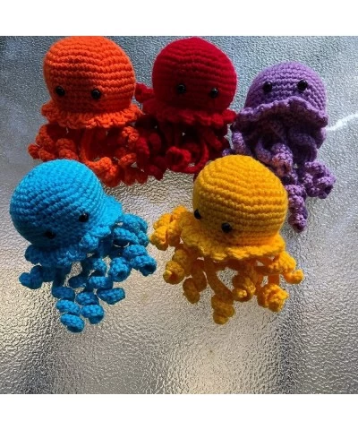 Jellyfish Stuffed Plush Toy - Handmade in The USA - Soft and Adorable (Blue) $26.67 Plush Figure Toys