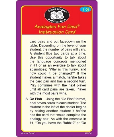 | Analogies Flash Cards | Opposites Similarities and Vocabulary Fun Deck | Educational Learning Materials for Children $27.32...