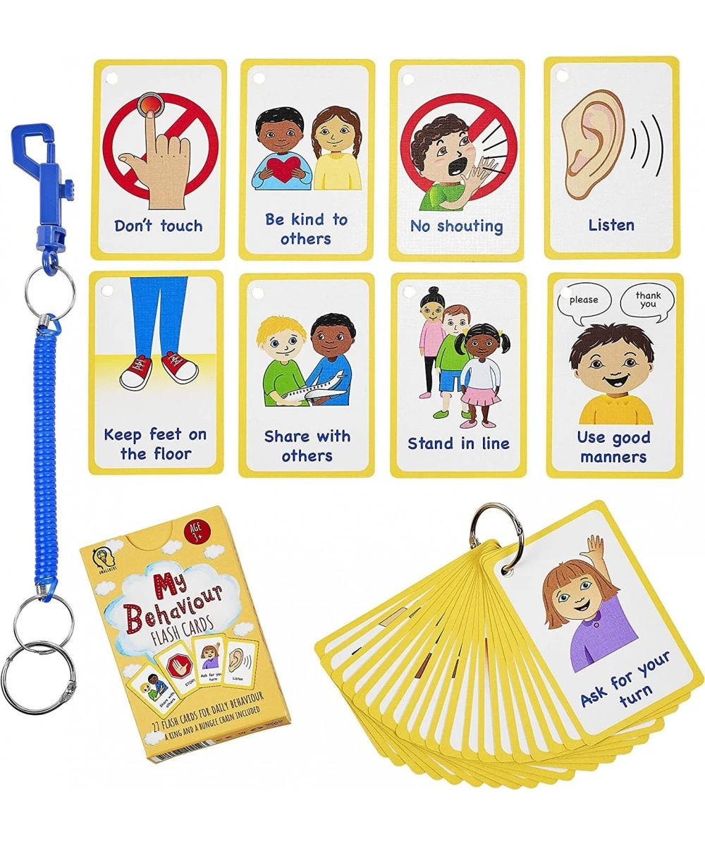 My Behaviour Cards 27 Flash Cards for Visual aid Special Ed Speech Delay Non Verbal Children and Adults with Autism or Specia...