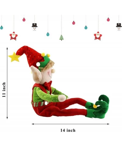 22'' Stuffed Elf Boy Christmas Decoration Adorable Elves Figure Plush Toys Xmas Ornament Gifts $44.89 Plush Figure Toys