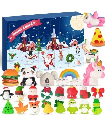 2022 Slow-Rising Squishies Mochi Squishy Advent Calendar for Kids Christmas 24Pcs Different Cute Relief Stress Toys Glow in D...