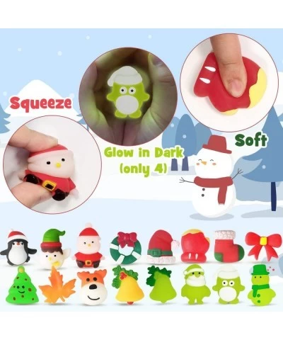 2022 Slow-Rising Squishies Mochi Squishy Advent Calendar for Kids Christmas 24Pcs Different Cute Relief Stress Toys Glow in D...