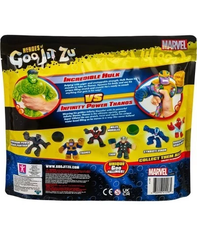 Marvel Versus Pack - Hulk vs Thanos Squishy Stretchy Gooey Heroes $41.54 Action Figures