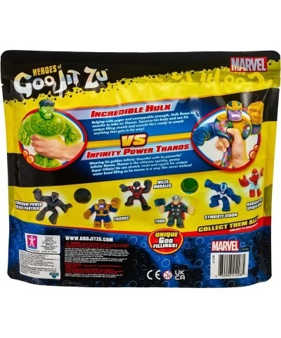 Marvel Versus Pack - Hulk vs Thanos Squishy Stretchy Gooey Heroes $41.54 Action Figures