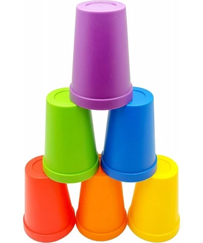 Rainbow Stacking Cups - Color Sorting Toys for Toddlers - Primary Matching Fine Motor Skills for Montessori Preschoolers Todd...