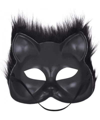 Fox Mask Halloween Cosplay Costume Half Face Animal Party Cat Masks $24.24 Kids' Dress-Up Accessories