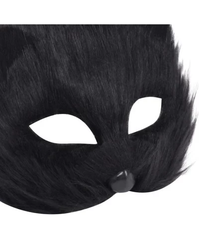 Fox Mask Halloween Cosplay Costume Half Face Animal Party Cat Masks $24.24 Kids' Dress-Up Accessories