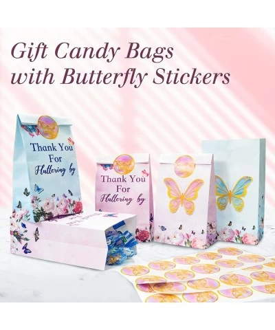 Butterfly Candy Bags 30 PCS Gift bags with Stickers Pink and Purple - Thank you Party Favor Goodie Bags - Medium Butterflies ...