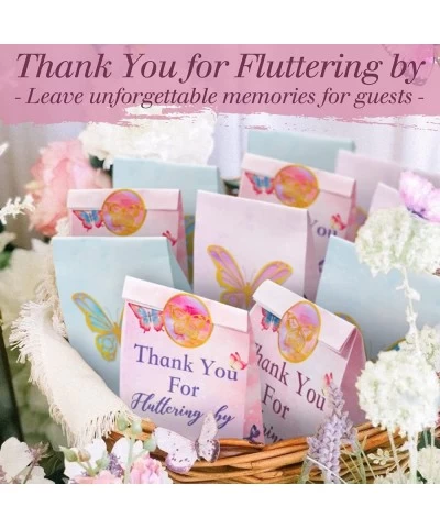 Butterfly Candy Bags 30 PCS Gift bags with Stickers Pink and Purple - Thank you Party Favor Goodie Bags - Medium Butterflies ...