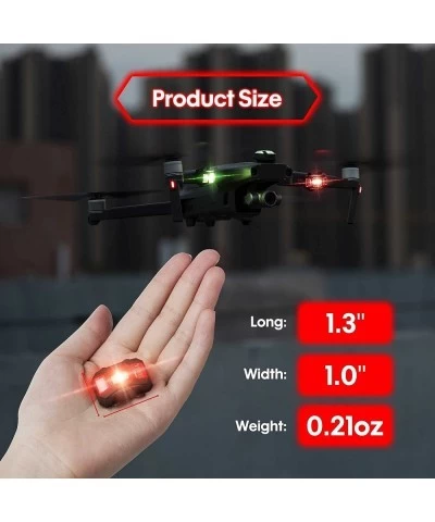 Drone Strobe Lights FAA Anti-Collision Lighting Light Night Flight Lights with 4 Colors for DJI Mini 3 Pro/Air 2S/Mini 2/Mavi...