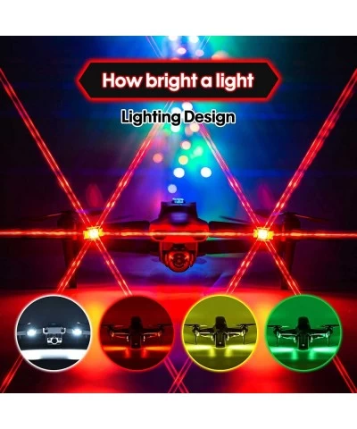 Drone Strobe Lights FAA Anti-Collision Lighting Light Night Flight Lights with 4 Colors for DJI Mini 3 Pro/Air 2S/Mini 2/Mavi...