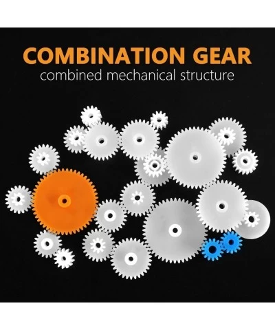 78Pcs Plastic DIY Robot Gear Kit Gearbox Motor Gear Set Gear Worm Compatible for DIY Car Robot RC Model Helicopter Remote Con...