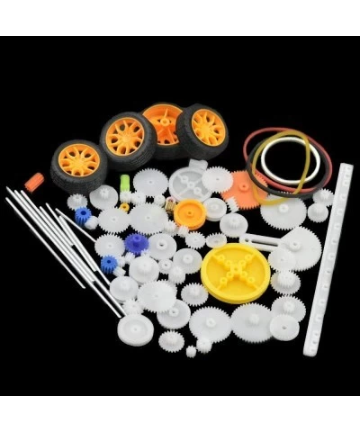 78Pcs Plastic DIY Robot Gear Kit Gearbox Motor Gear Set Gear Worm Compatible for DIY Car Robot RC Model Helicopter Remote Con...